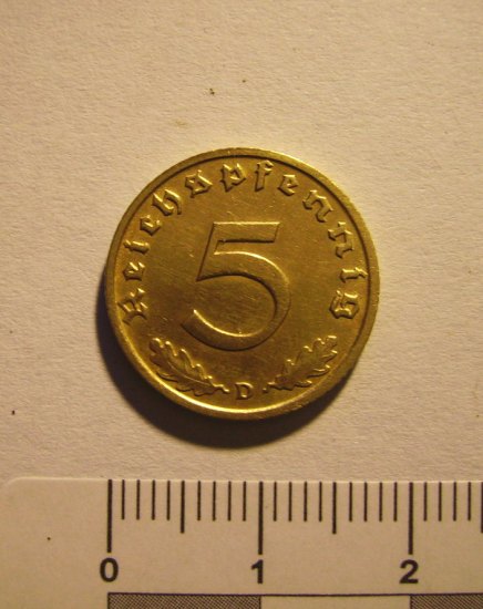 5 Reichspfennig 1938