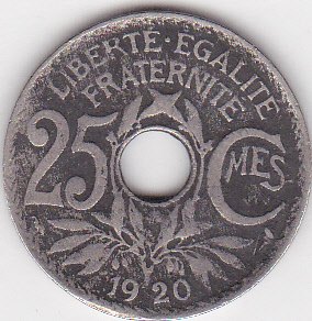 25.Centimes 1920