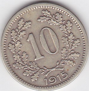 10haleř 1915