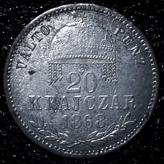 FJI 20ti krejczár 1868