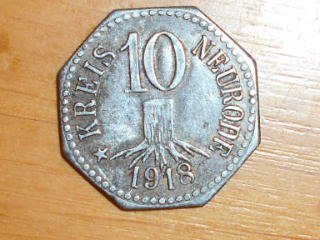 10 pfennig-Kriegsgeld-válečné peníze