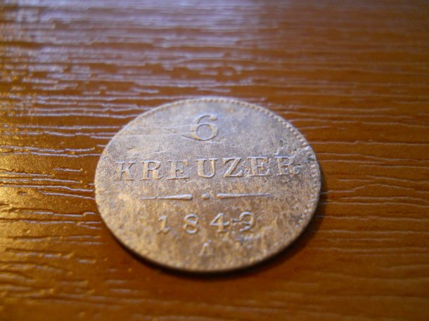 První Ag - 6 Kreuzer 1849 A