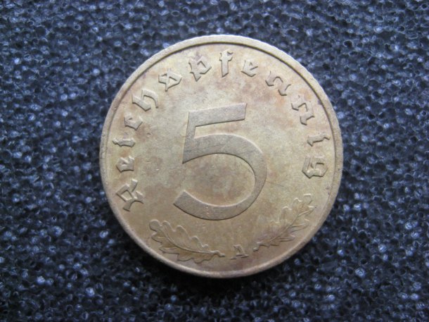 5 Reichspfennig 1939 A