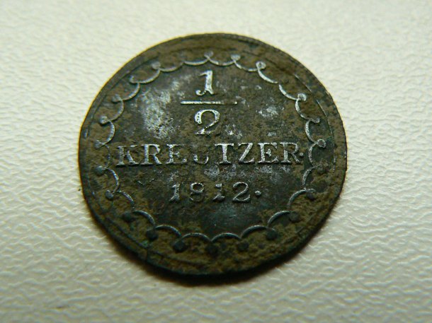 1/2 kreuzeru 1812.