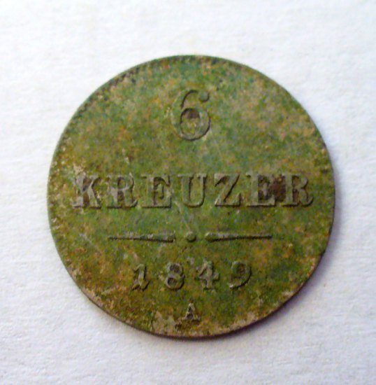 6 Kreuzer 1849 František Josef I.