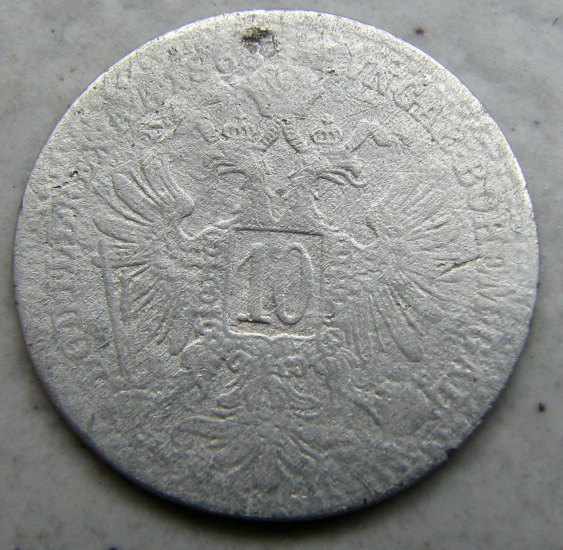 10 kreutzer 1868 FJI