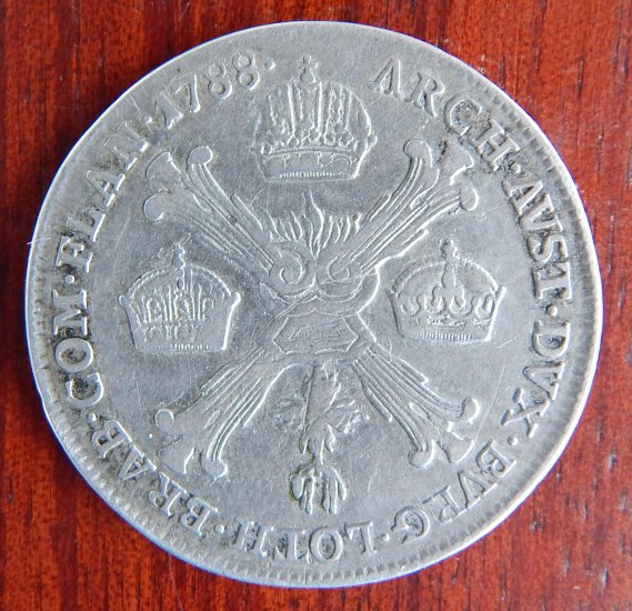 1/4 KRONENTHALER - ČTVRTTOLAR KŘÍŽOVÝ 1788