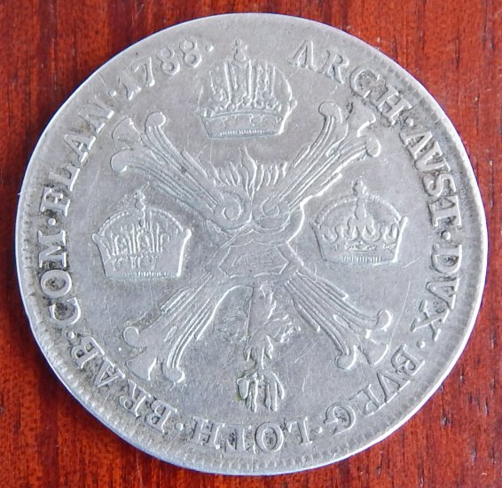 1/4 KRONENTHALER - ČTVRTTOLAR KŘÍŽOVÝ 1788