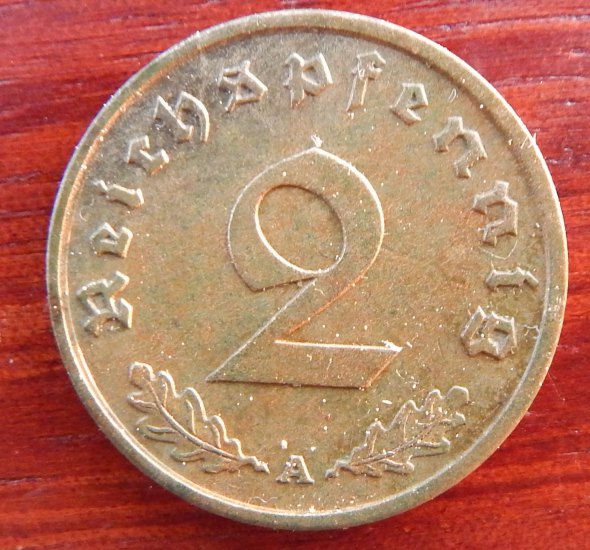 2 Reichspfennig 1939 A