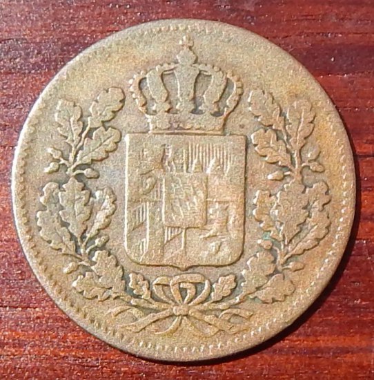 1/2 Krejcar 1855 Maxmilián II.Bavorský,Joseph