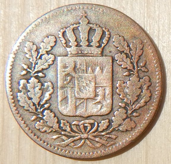 1/2 Krejcar 1855 Maxmilián II.Bavorský,Joseph