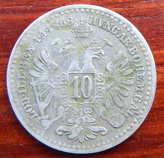 10 KREUZER 1868