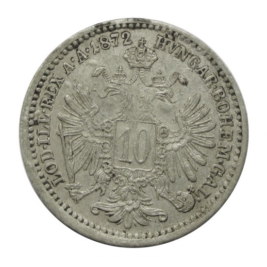 10 kreuzer - 1872