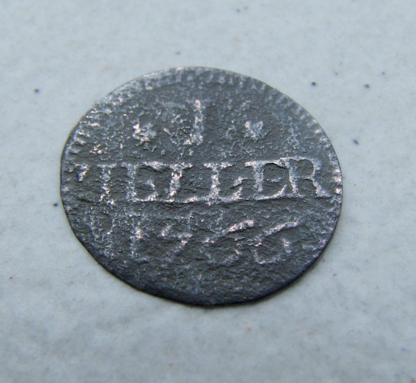 1 Heller 1766 Ernst Friedrich III Carl