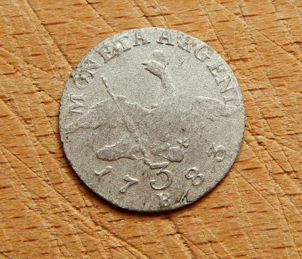 3 Krejcar Fridrich II 1783