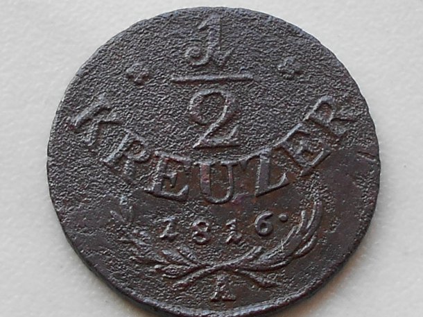 1/2 krejcar 1816