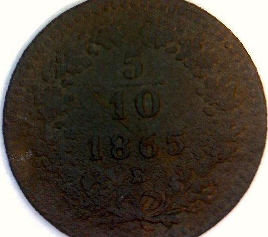 5/10 Kreuzer 1865 b