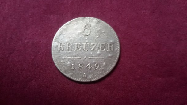 6 krejcar 1849 A