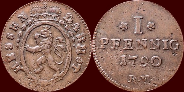 1 Pfennig 1790 Ludwig IX