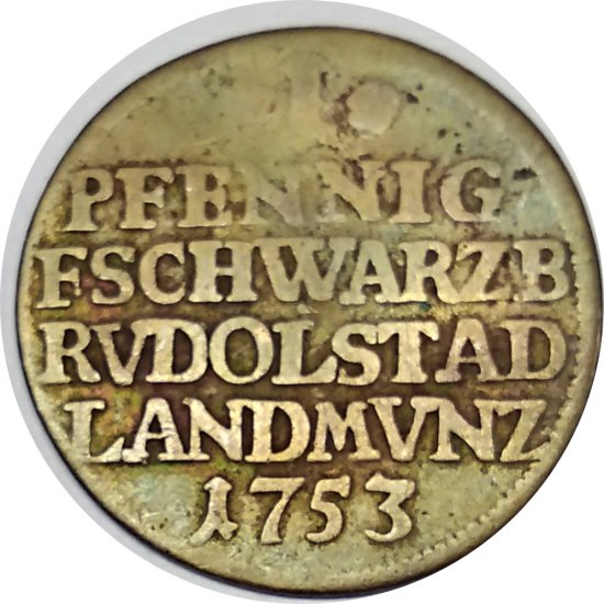 1 Pfennig 1753 Johann Friedrich