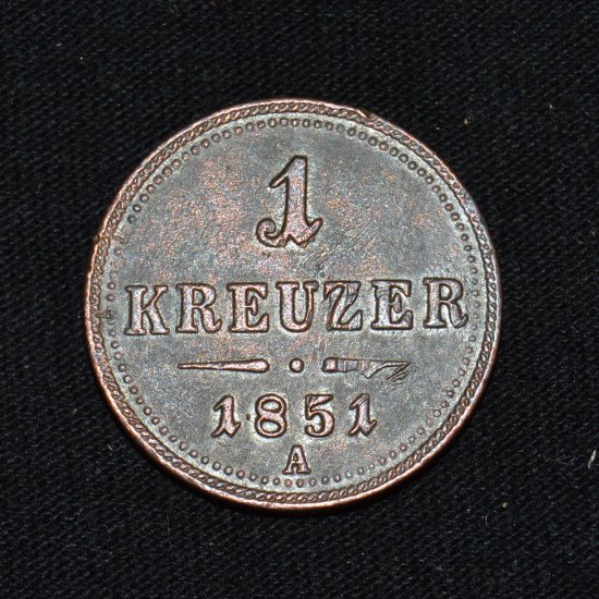 1 kreuzer 1851a