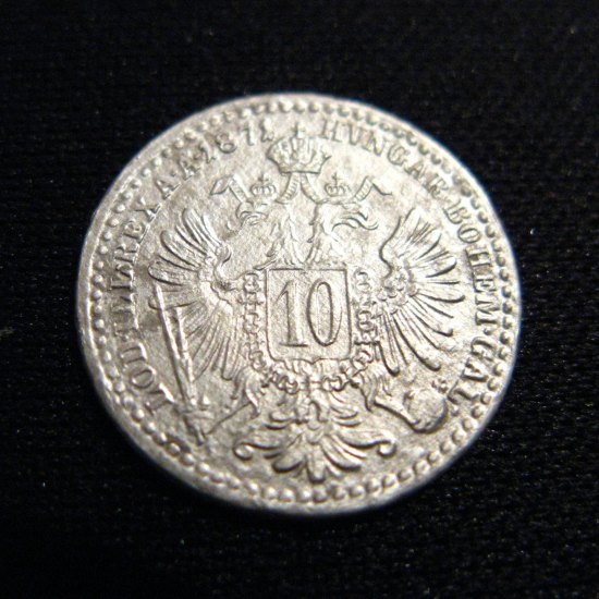 10 Kreuzer (Desetikrejcar) 1871