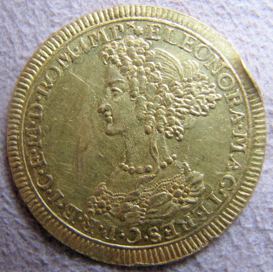 1 Dukát Leopold I 1689 Augsburg