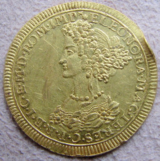 1 Dukát Leopold I 1689 Augsburg