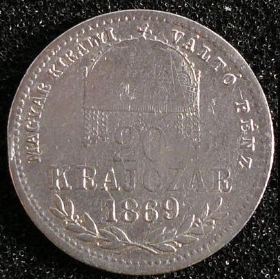 20 krajczar 1869 GYF