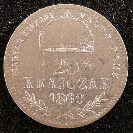 20 krajczar 1869 KB