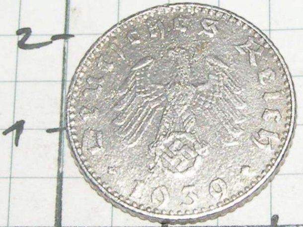 50 reichspfennig 1939 B