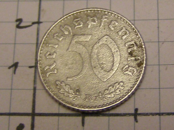 50 reichspfennig 1939 B