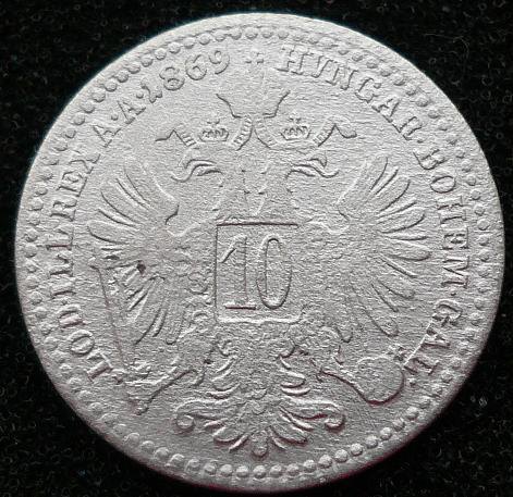 10 kreuzer 1869