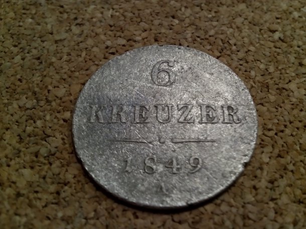 6 kreuzer 1849 A