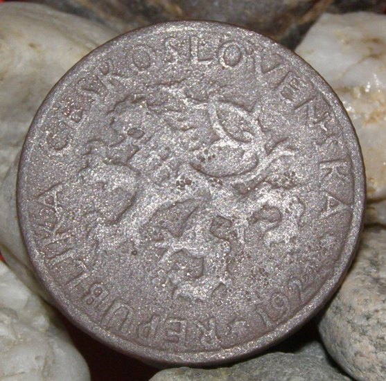 1922- 	ČSR (1918–1939) – 1 Kč (Koruna) (č. 1158)