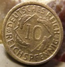 Výmarská republika - Německo (1918–1933) – 10 Pfennig (č. 2648)