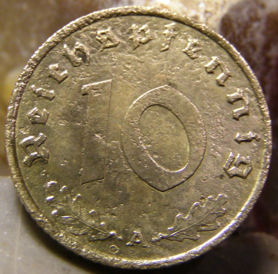 10 Pfennig 1938 A- Německo - Třetí říše (1933–1945) – 10 Pfennig (č. 2803)