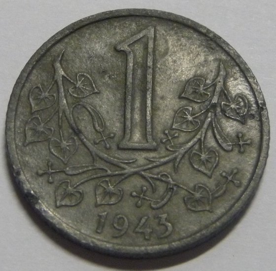 1 K (Koruna) 1943