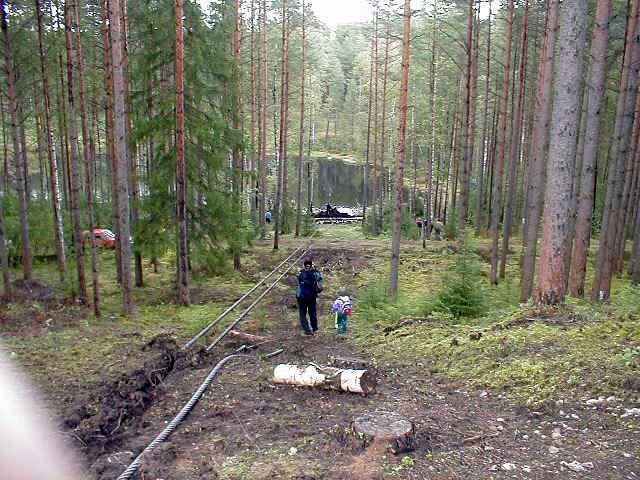 Vyzvednutí tanku T-34 v Rusku