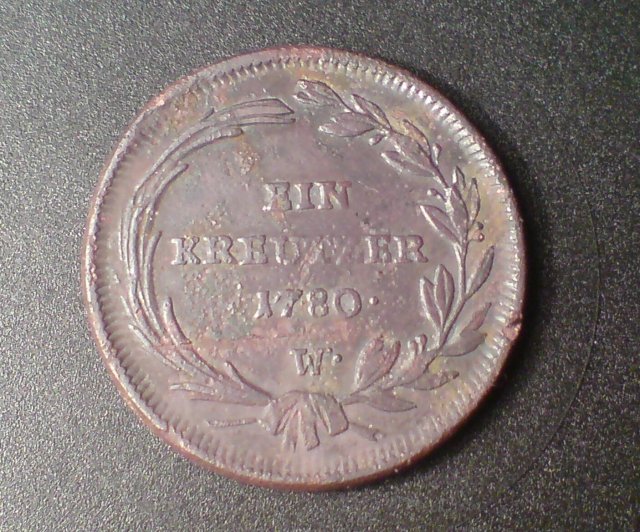 1 krejcar,Josef II. ,1780