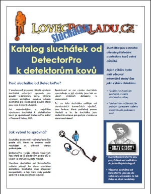 Katalog sluchátek DetectorPro