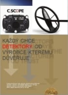 Katalog nových detektorů kovů C.Scope řady MXi