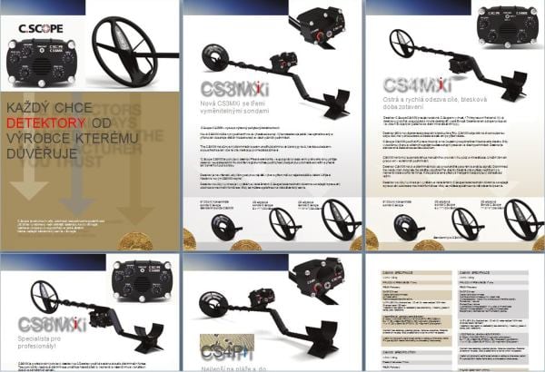 Katalog detektorů kovů C.Scope pro rok 2012