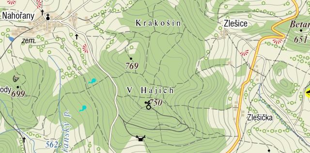 Čtvrtá nápověda – menší a přesnější mapa 