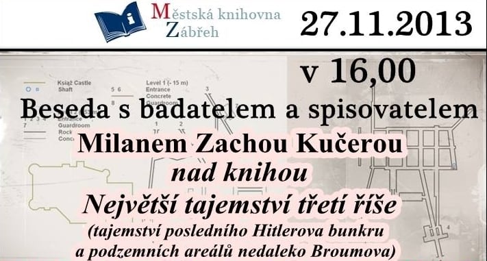 Největší tajemství třetí říše – beseda s autore knihy Milanem Zachou Kučerou