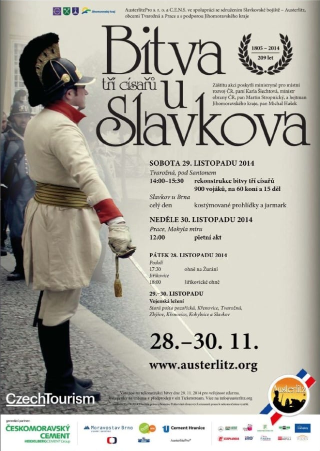 Bitva tří císařů -  Slavkov 2014