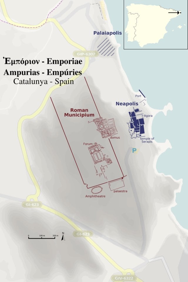 Mapa Empúries