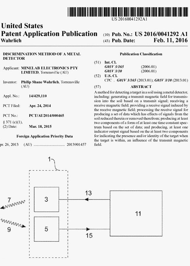 patent detektor kovu - magnetometr