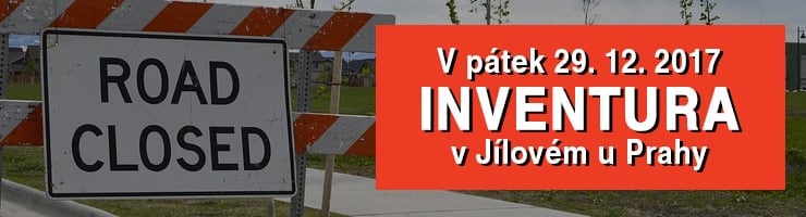 V pátek 29.12. 2017 bude v Jílovém inventura