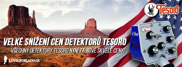 Nové skvělé ceny detektorů kovů Tesoro